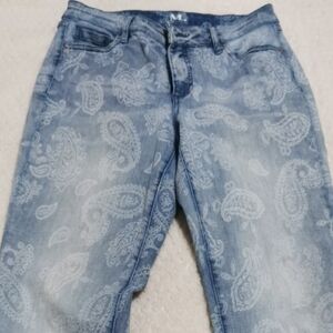 *3 for *$45 item Elegant Paisley Light Blue Jeans